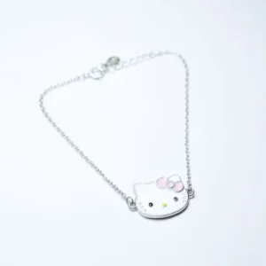 سلفر شكل كيتي لون ابيض في روز طول 20 سم